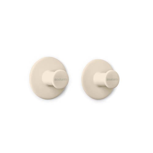 Brabantia ReNew Handdoekhaakjes - 2 stuks - Soft Beige afbeelding
