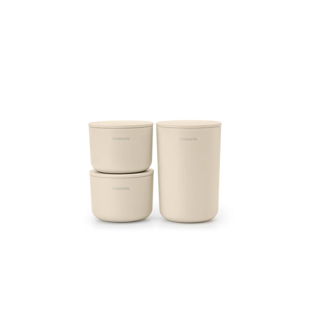Brabantia Brabantia Opbergbakjes, set van 3 - Soft Beige