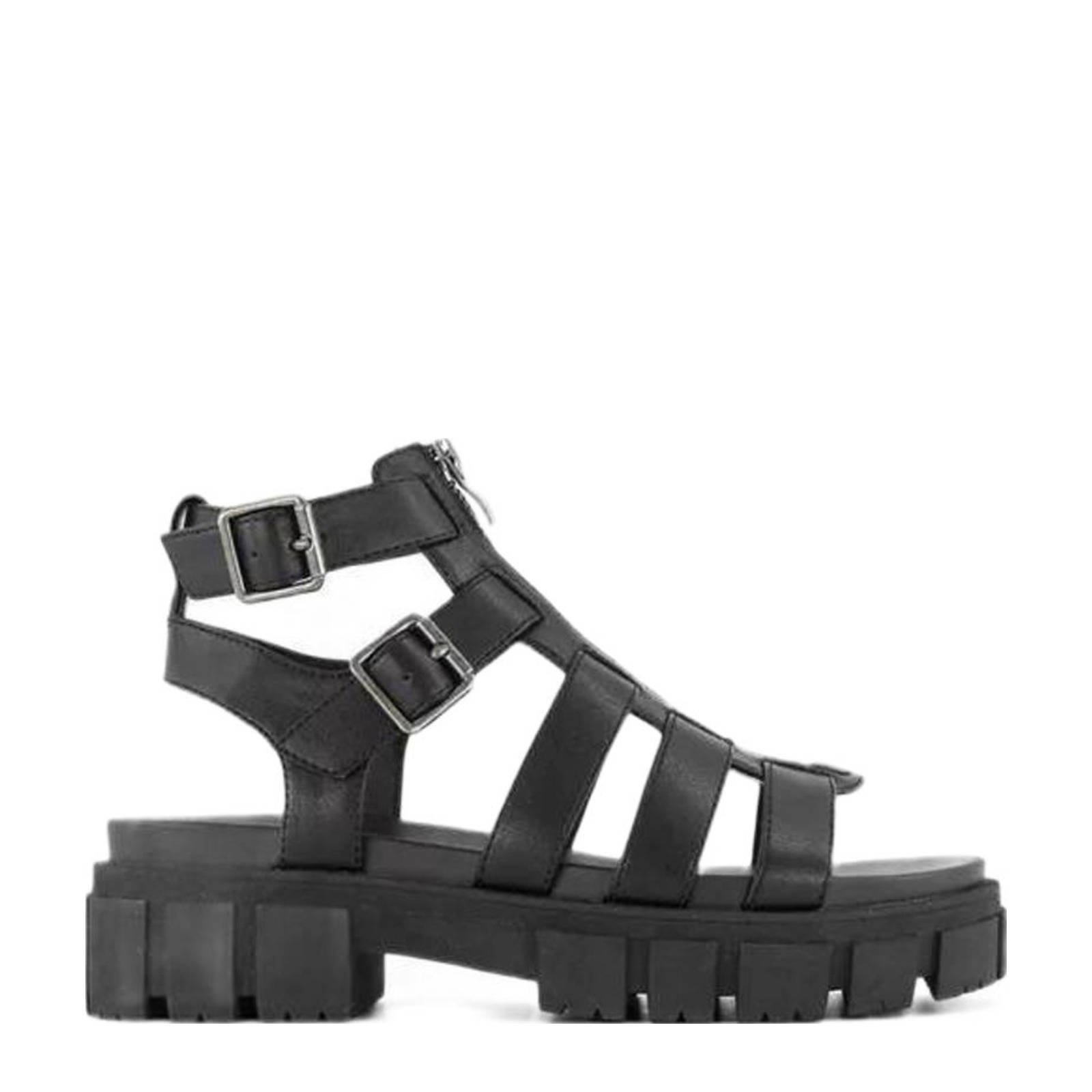 Oxmox chunky sandalen zwart kopen Morgen in huis wehkamp