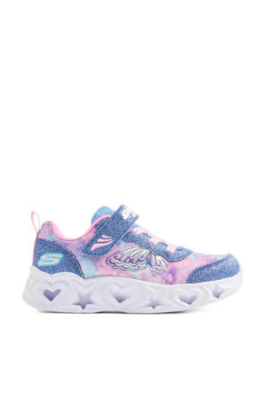 sneakers met lichtjes blauw/roze