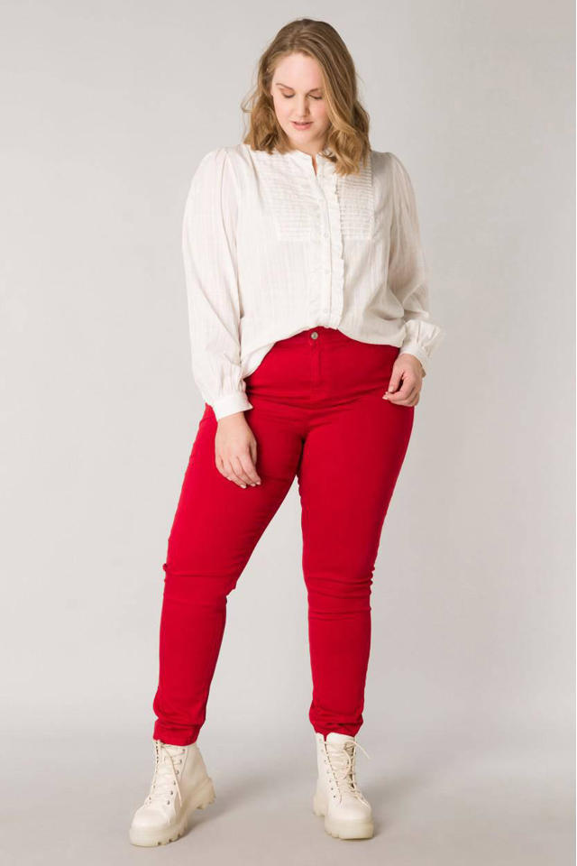 skinny jeans rood | wehkamp