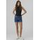 VERO MODA slim fit denim short VMLUNA dark blue denim
