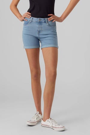 slim fit denim short VMLUNA light blue denim
