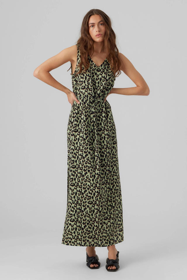 Vero Moda Midi Jurk Panterprint Vero Moda Jurk Panterprint Vero Moda Jurk Store Tijgerprint