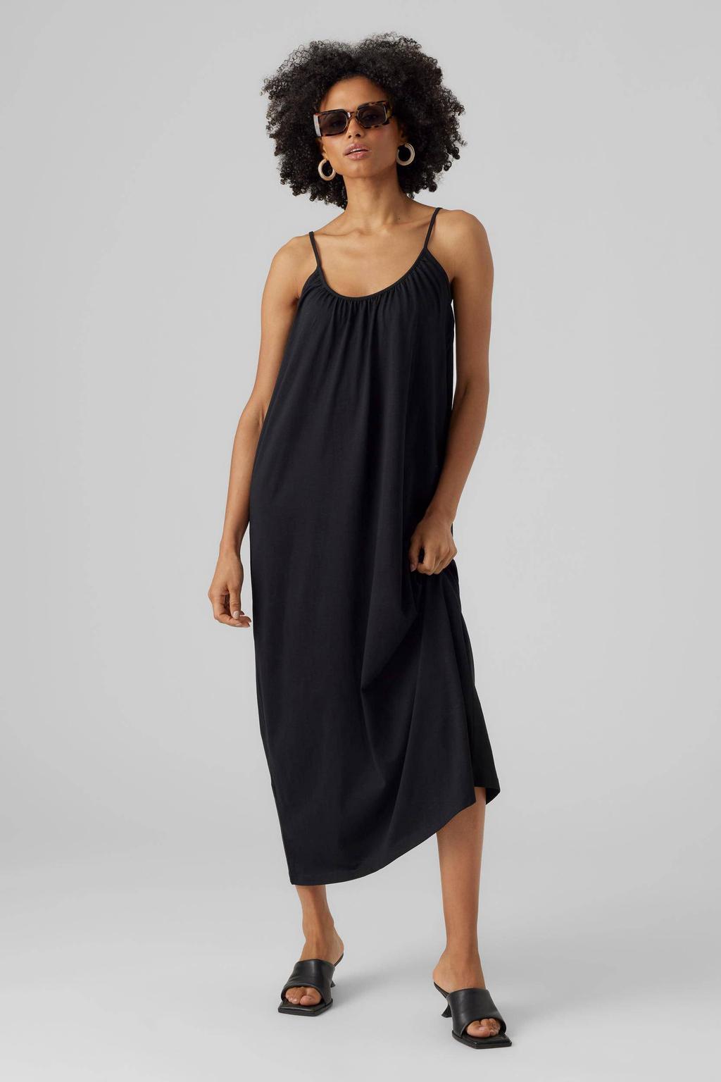 VERO MODA jurk VMLUNA met plooien zwart