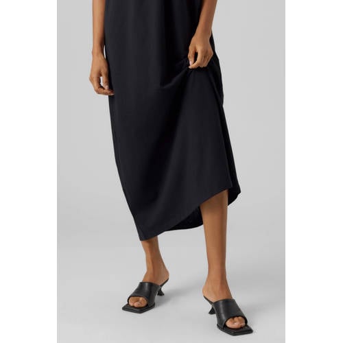 VERO MODA jurk VMLUNA met plooien zwart afbeelding