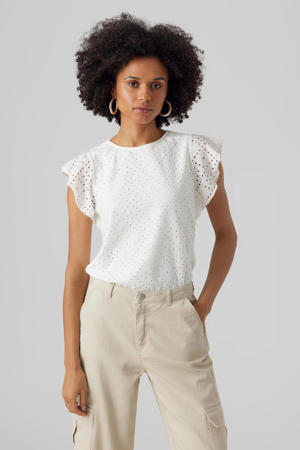 top VMTASSA met broderie wit