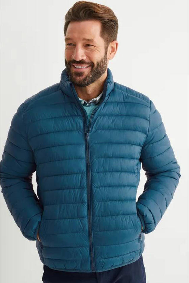 toegang Zielig Staren C&A gewatteerde jas donkerblauw | wehkamp