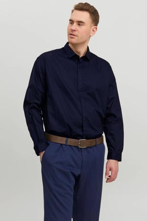 oversized overhemd JPRBLACARDIFF Plus Size donkerblauw