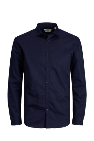 zakelijk overhemd donkerblauw