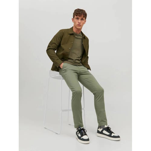 JACK & JONES PANTS STUDIO slim fit broek JPSTMARCO deep lichen green afbeelding