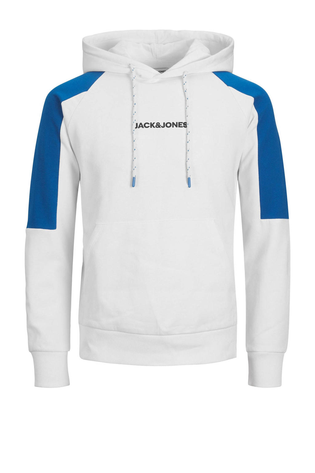 JACK & JONES hoodie JJGLOBUS met logo white