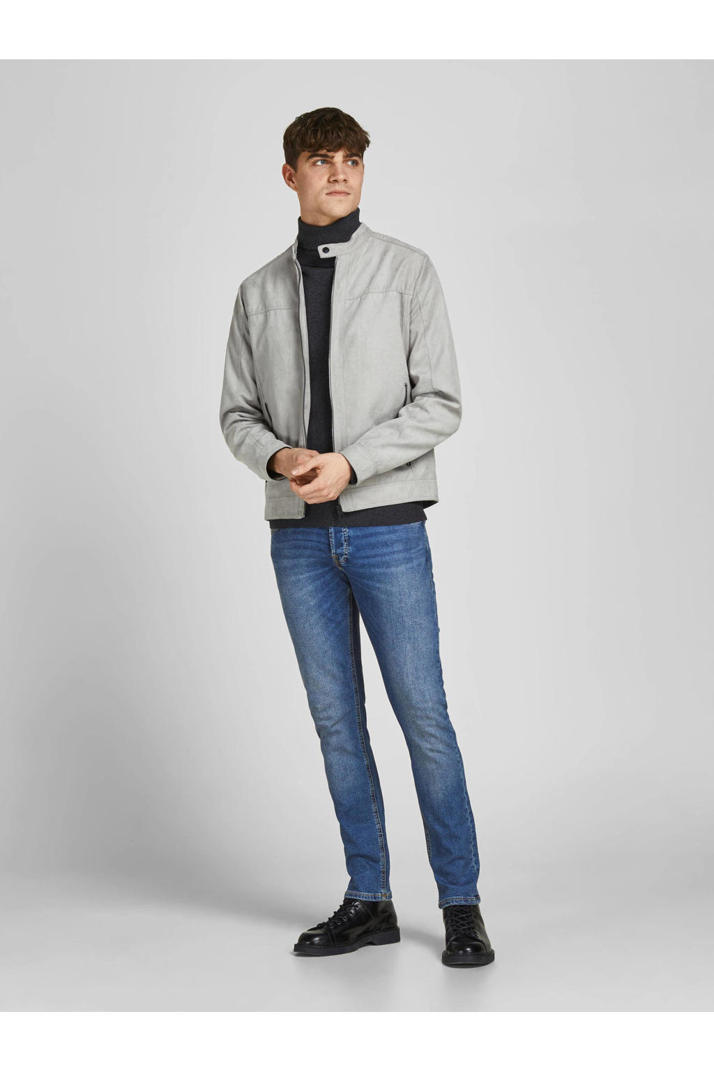 JACK & JONES JEANS INTELLIGENCE skinny jeans JJILIAM blue denim