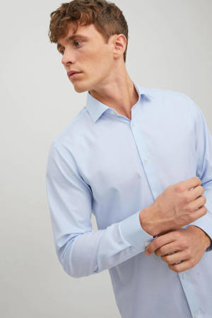 slim fit overhemd JPRBLAPARKER cashmere blue