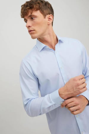 slim fit overhemd JPRBLAPARKER cashmere blue