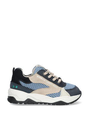 Ciske Chunky   leren sneakers blauw