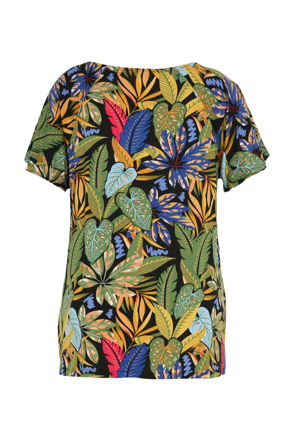 Paprika Tshirt met bladprint multi wehkamp