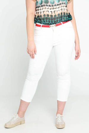cropped slim fit jeans wit
