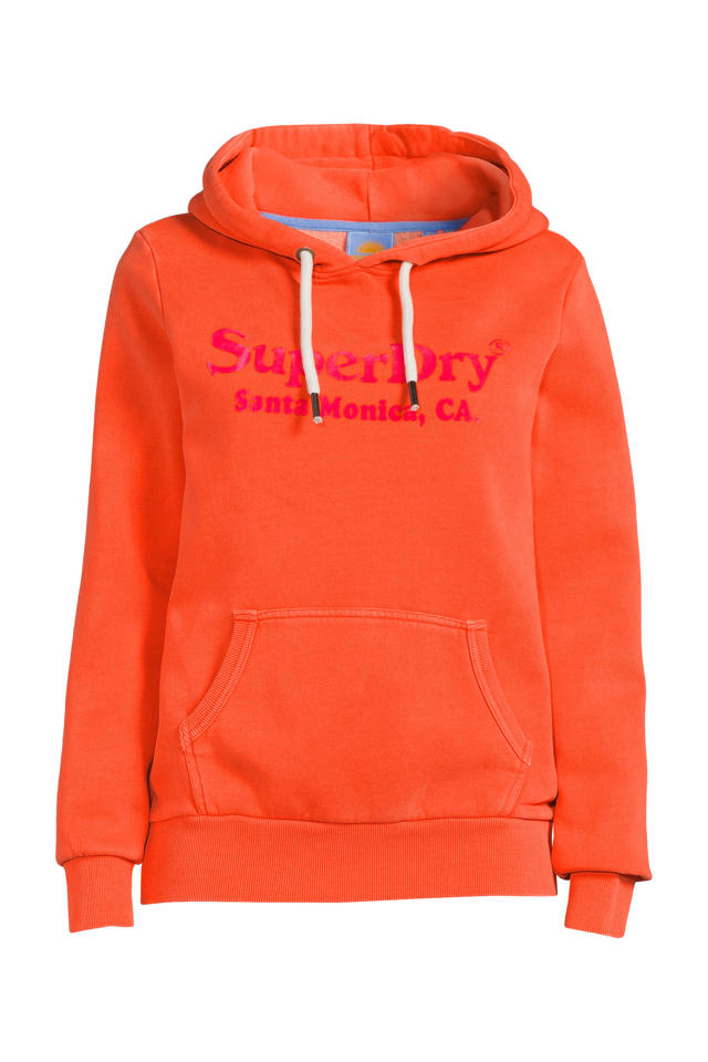 Evenement Saga Wild Superdry hoodie met logo oranje/rood | wehkamp