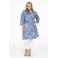 YOEK tuniek met all over print blauw/roze