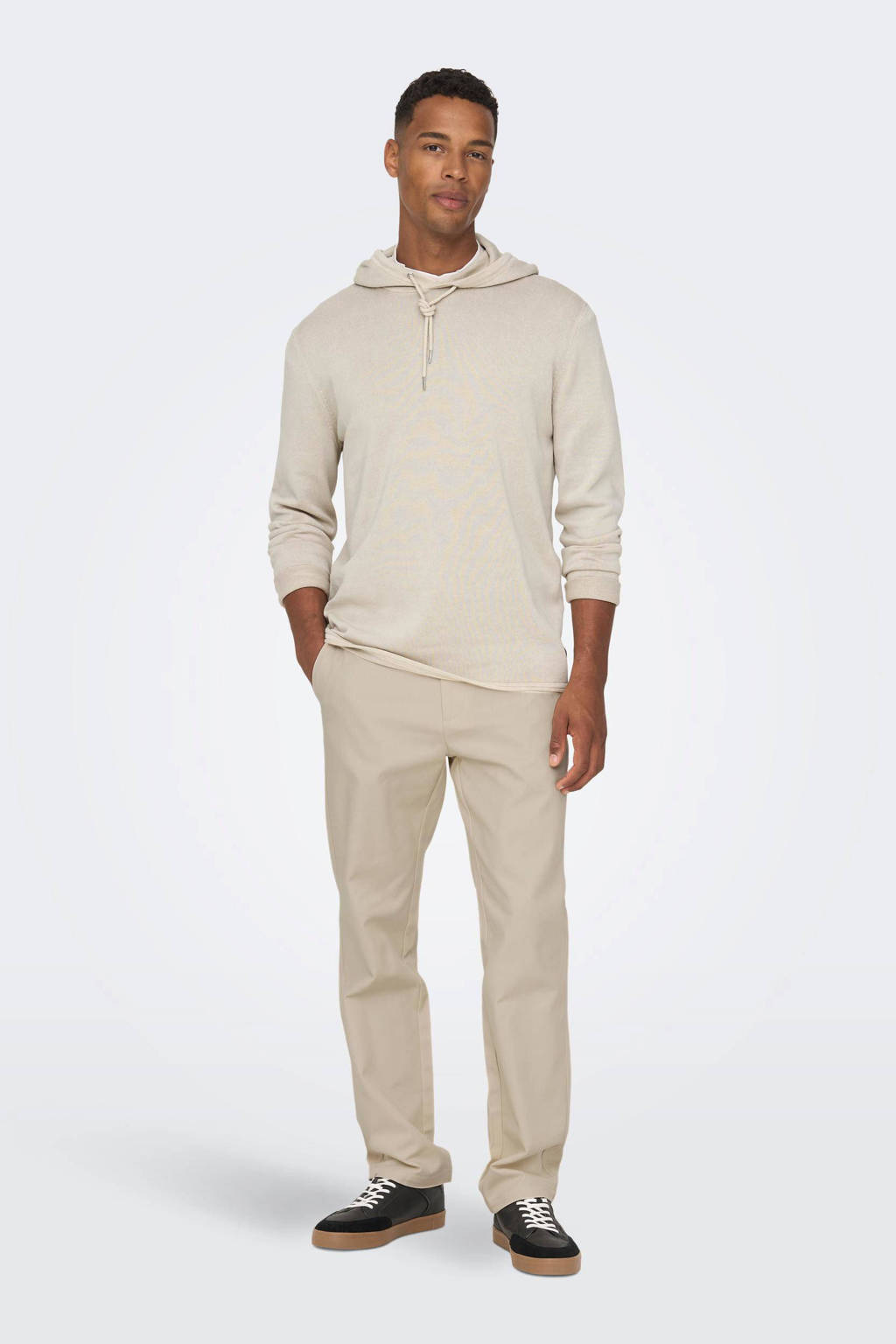 ONLY SONS hoodie ONSGARSON silver lining wehkamp