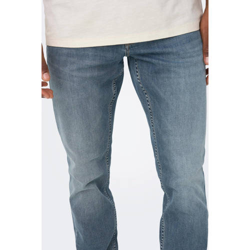 ONLY & SONS slim fit jeans ONSLOOM dark blue denim afbeelding
