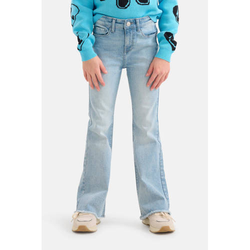 Shoeby flared fit jeans bleached afbeelding