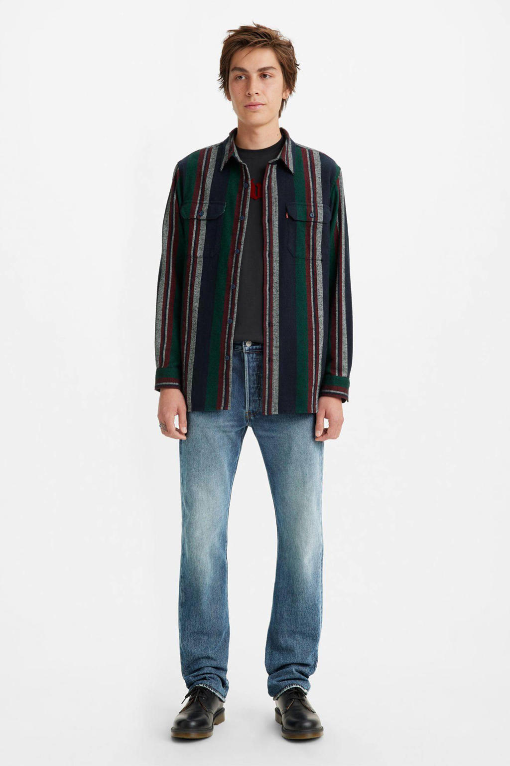 Levi's 501 straight leg jeans blue from green