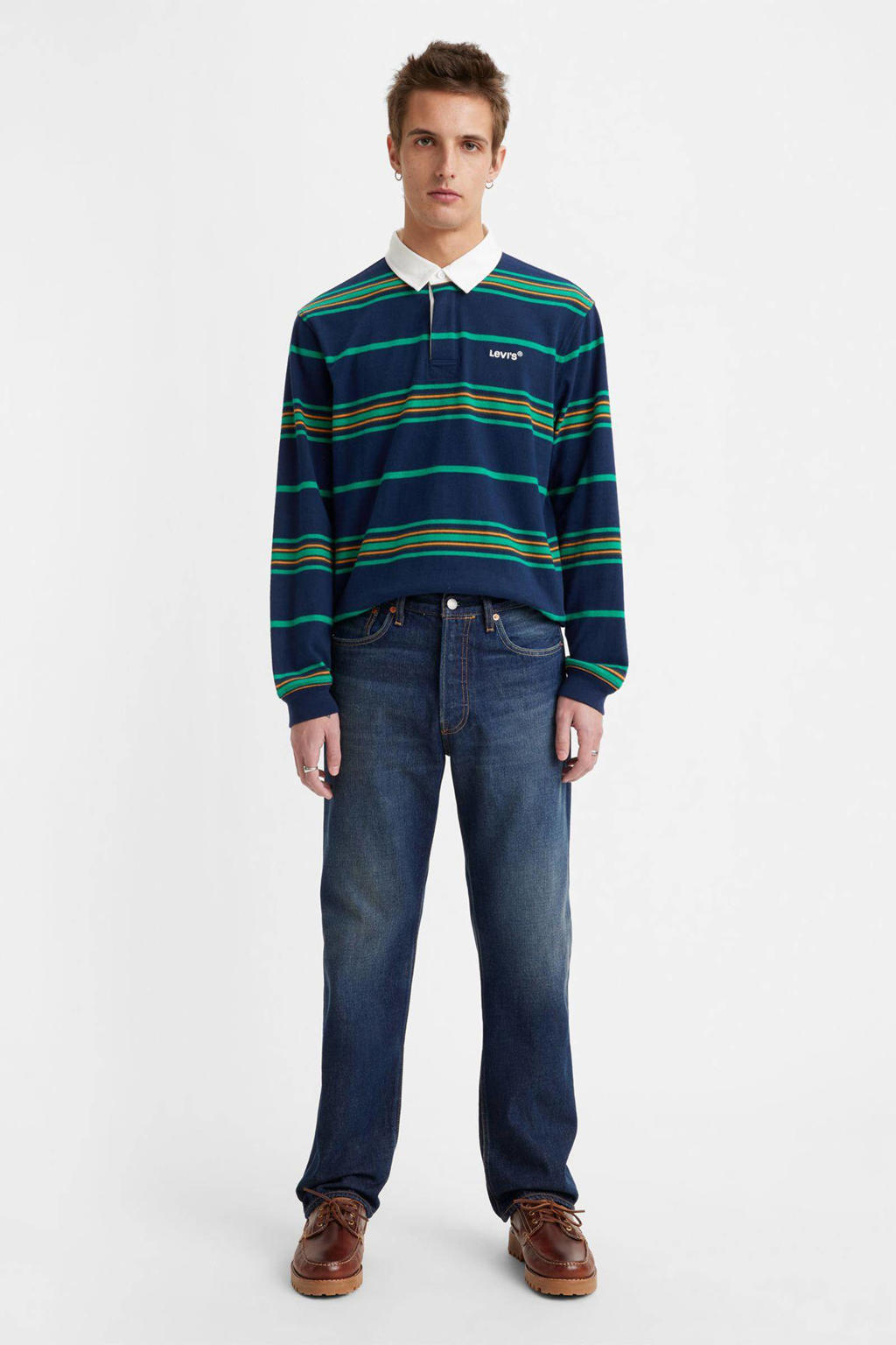 Levi's 501 straight leg jeans low tides blue