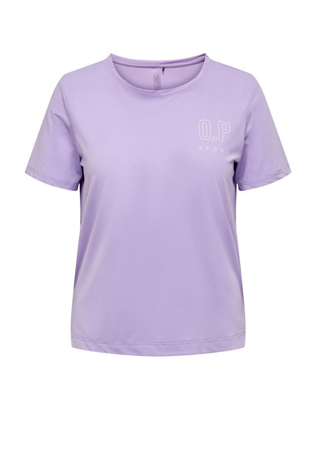 PLAY CURVY Plus Size sport T-shirt ONPPARK lila | wehkamp