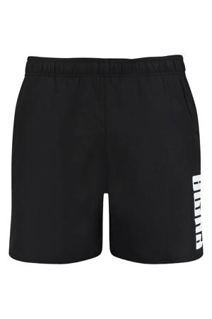 zwemshort met logo zwart