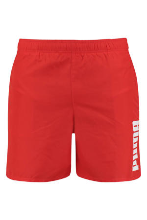 zwemshort met logo rood