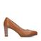 No Stress leren pumps cognac