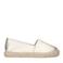 Manfield leren espadrilles goud