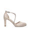 Manfield suède pumps met strass goud