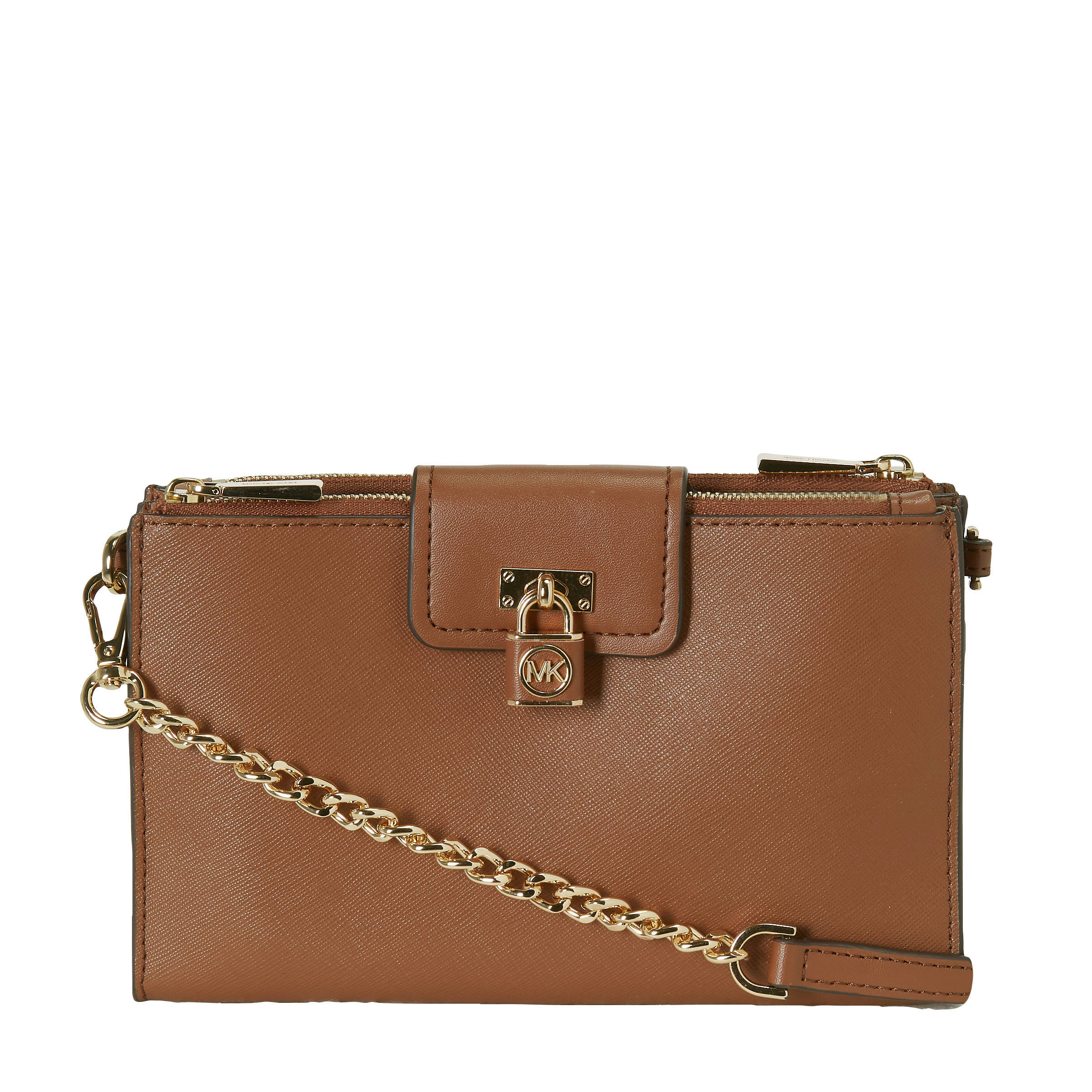 Michael Kors leren crossbody tas Ruby Small cognac wehkamp