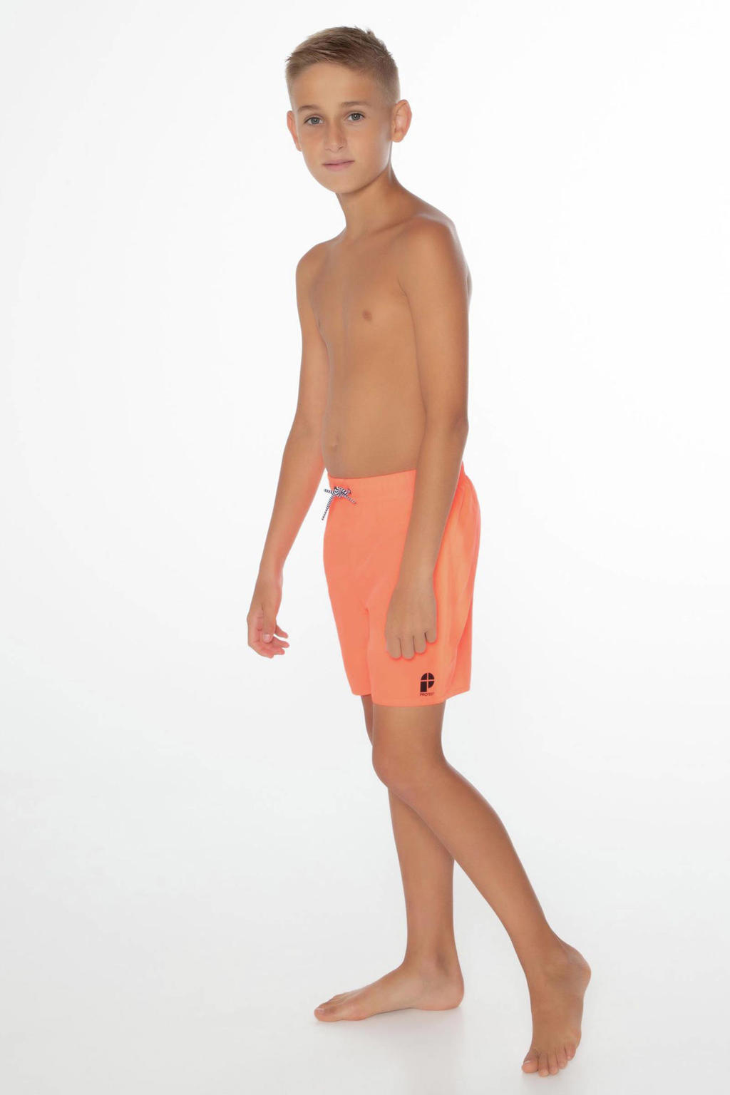 Protest zwemshort CULTURE JR neon roze