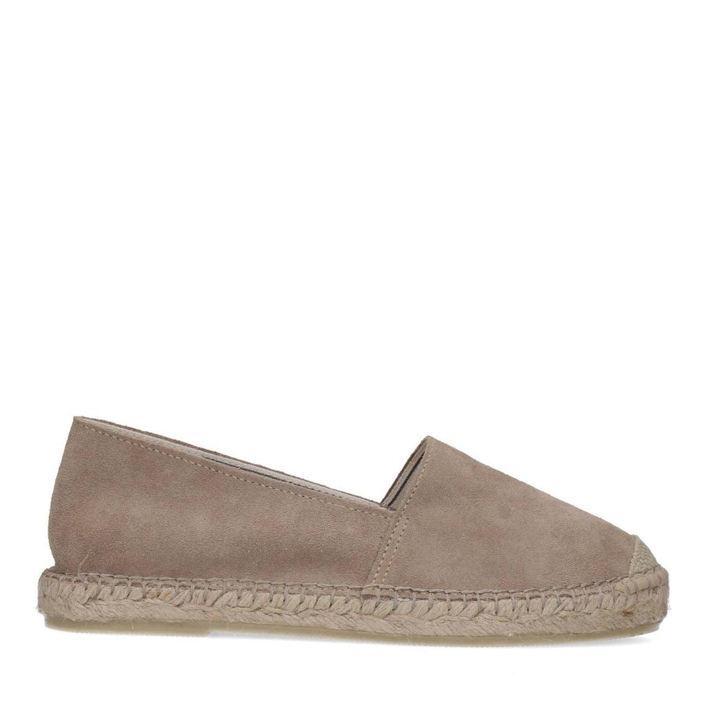 Taupe dames Manfield suède espadrilles