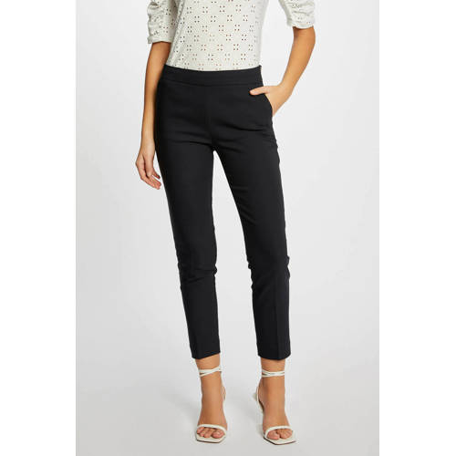 Morgan cropped slim fit broek donkerblauw afbeelding