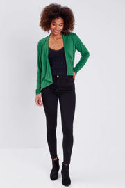thumbnail: Black denim dames Cache Cache skinny jeans black van stretchdenim met regular waist, rits- en knoopsluiting en effen