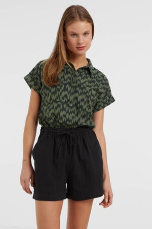 dubbeldoek korte broek zwart