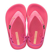thumbnail: Roze meisjes Ipanema Anatomic Soft Baby teenslippers met hielbandje van gerecycled materiaal 
