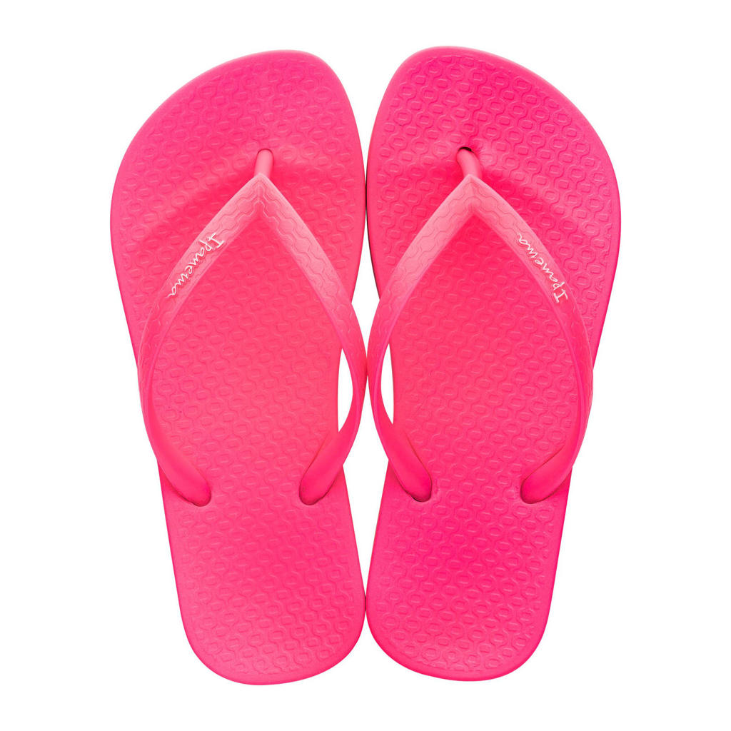 Fuchsia jongens en meisjes Ipanema Anatomic Tan teenslippers van rubber 
