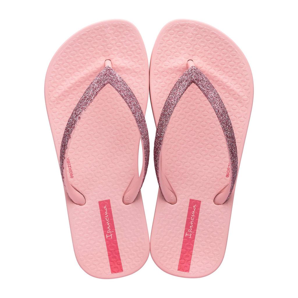 Roze meisjes Ipanema Anatomic Lolita Kids teenslippers van duurzaam gerecycled materiaal