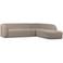 WOOOD Sloping Hoekbank Rechts - Polyester - Naturel - 77x225x87