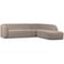 WOOOD WOOOD Sloping Hoekbank Rechts - Polyester - Naturel - 77x225x87