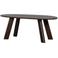 WOOOD WOOOD Roundly Eetkamertafel - Mangohout - Walnoot - 76x200x100