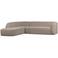 WOOOD WOOOD Sloping Hoekbank Links - Chenille  - Naturel - 77x274x225
