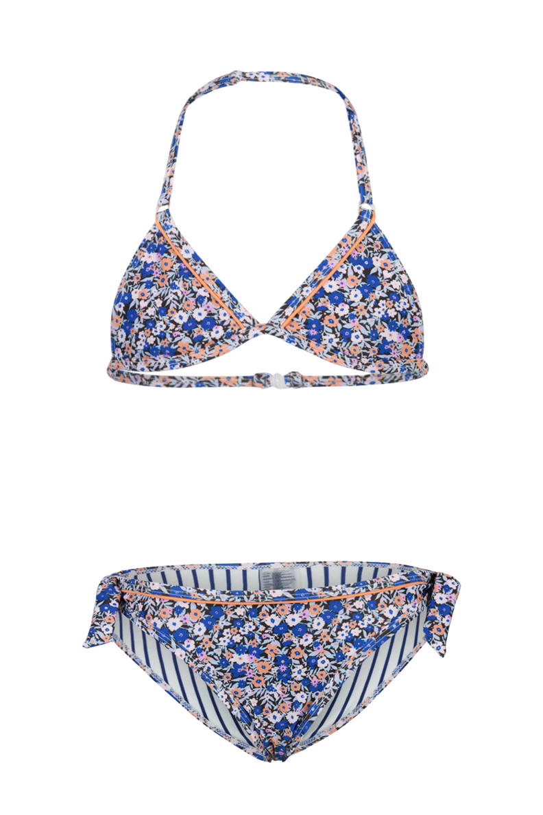 America Today triangel bikini Luna Jr blauw/zalm wehkamp