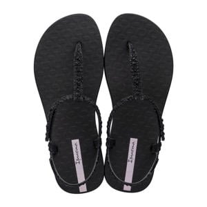 glitter sandalen zwart